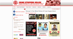 Desktop Screenshot of crimestoppersbelize.org
